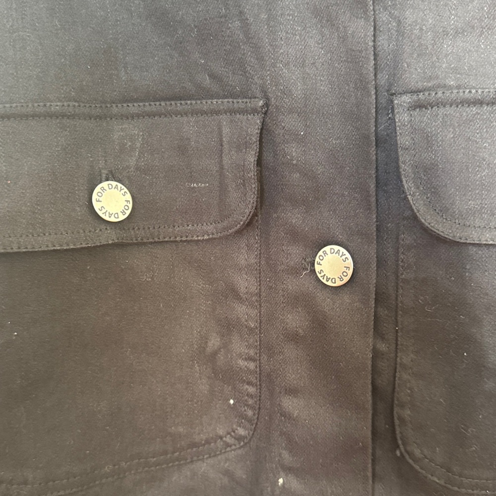 Black Button-Up Jacket - Picture 3 of 5